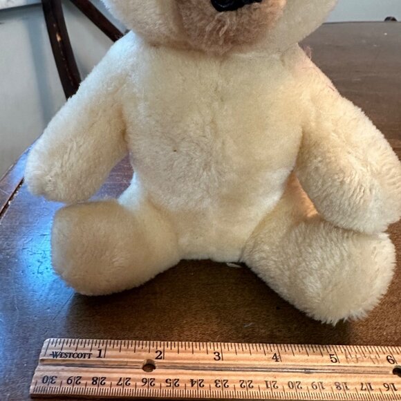 Dakin Wind Up Musical Bear Plush Vintage 1977 Teddy Cream Beige Lullaby 8" - Picture 7 of 8